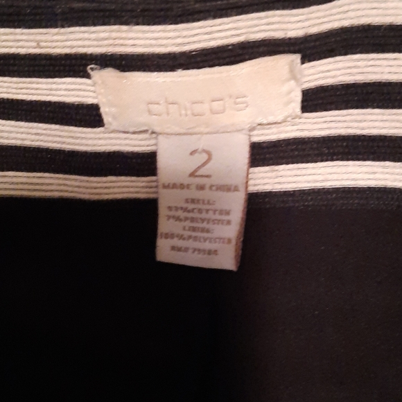 Ladies Stripped Jacket (Lined) - Picture 3 of 4